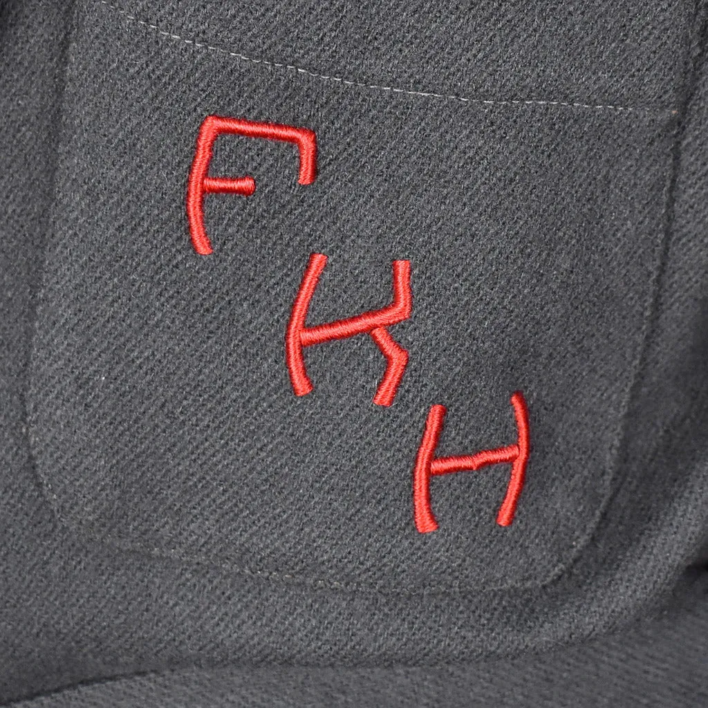 1950s Vintage Wool Monogrammed Robe