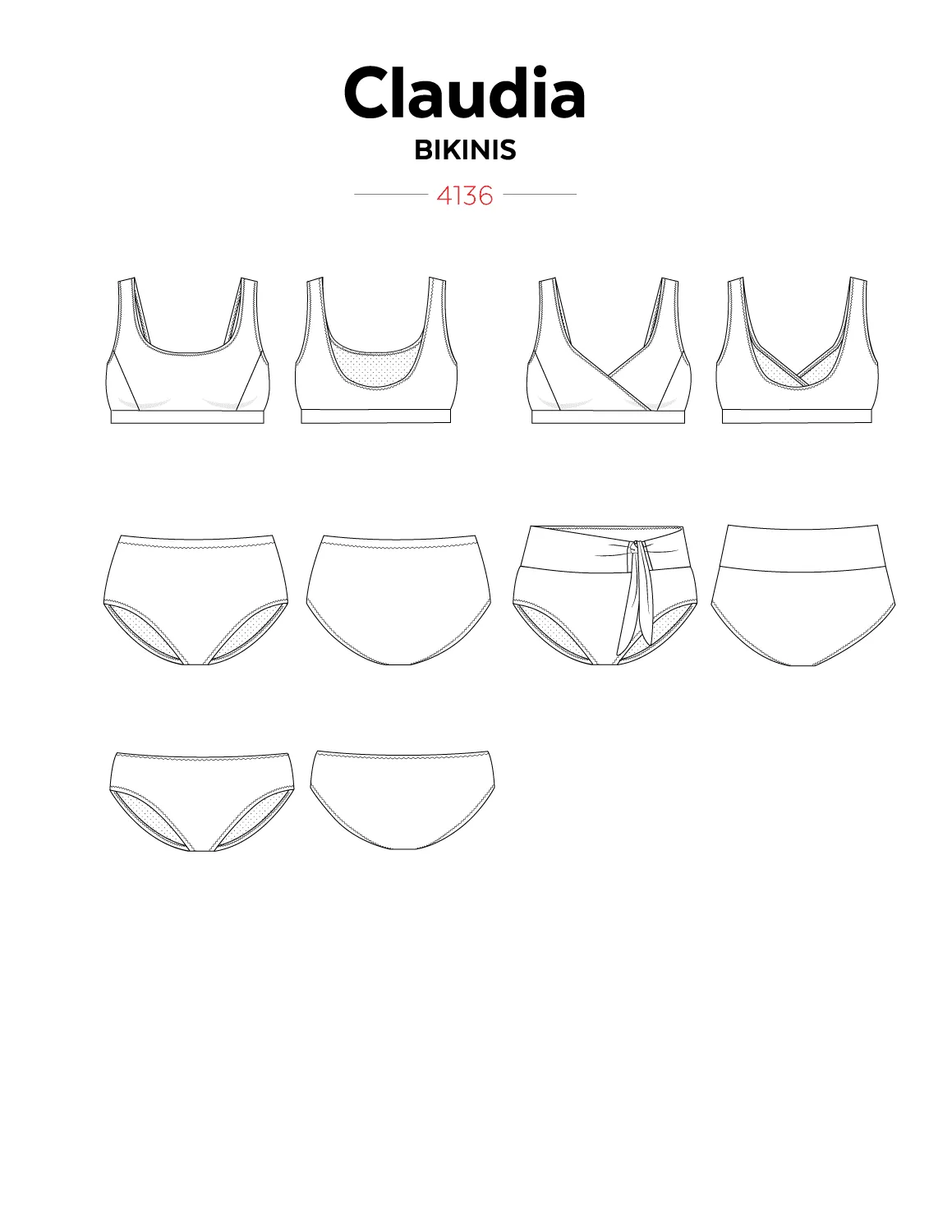 4136 // CLAUDIA Bikinis