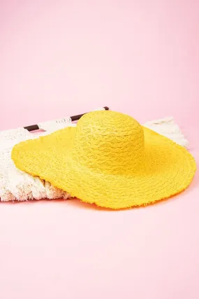 50% OFF! Sun-Soaked Summer Yellow Straw Hat