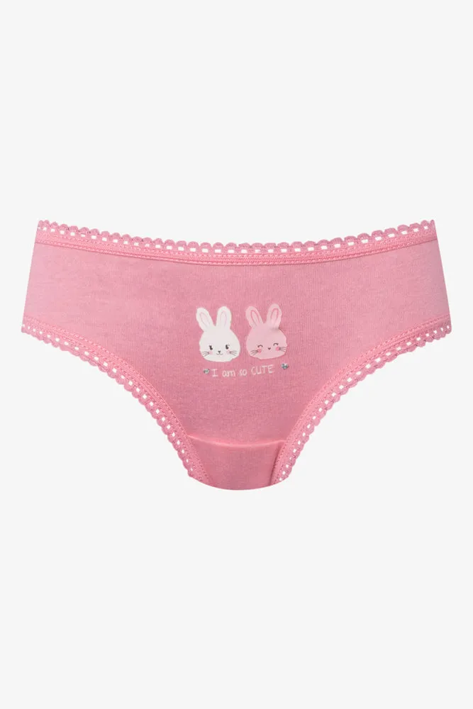7 Pack Bunny Flower Bikini Panties Multi
