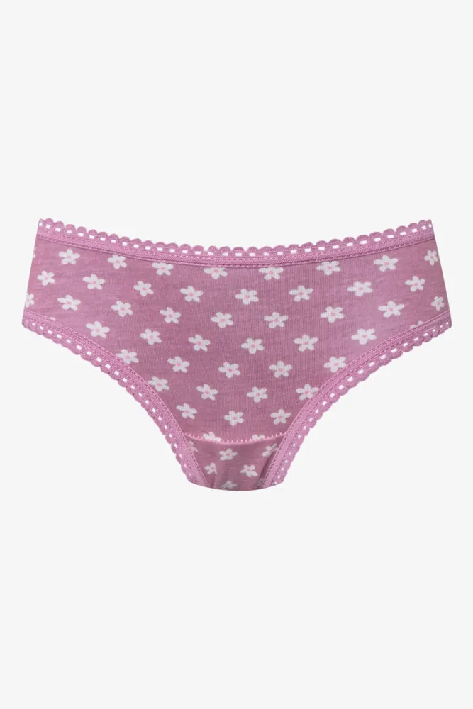 7 Pack Bunny Flower Bikini Panties Multi