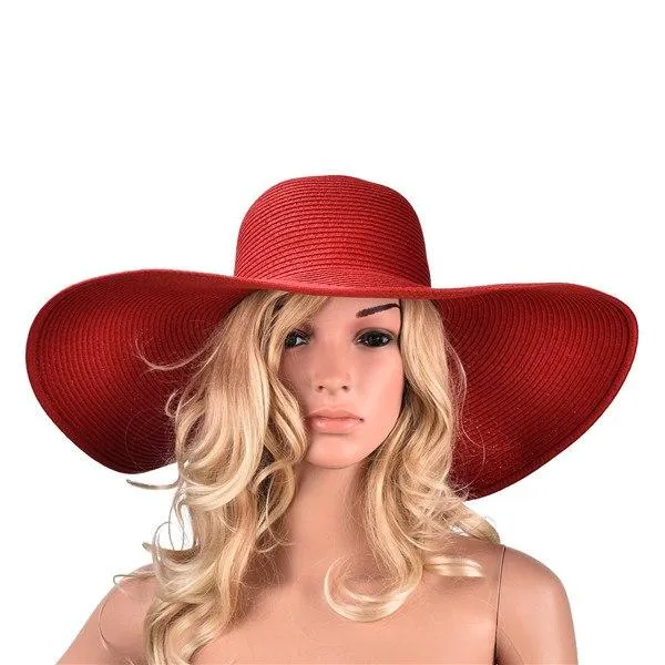 7.1''/18cm Paper Straw Summer Hat