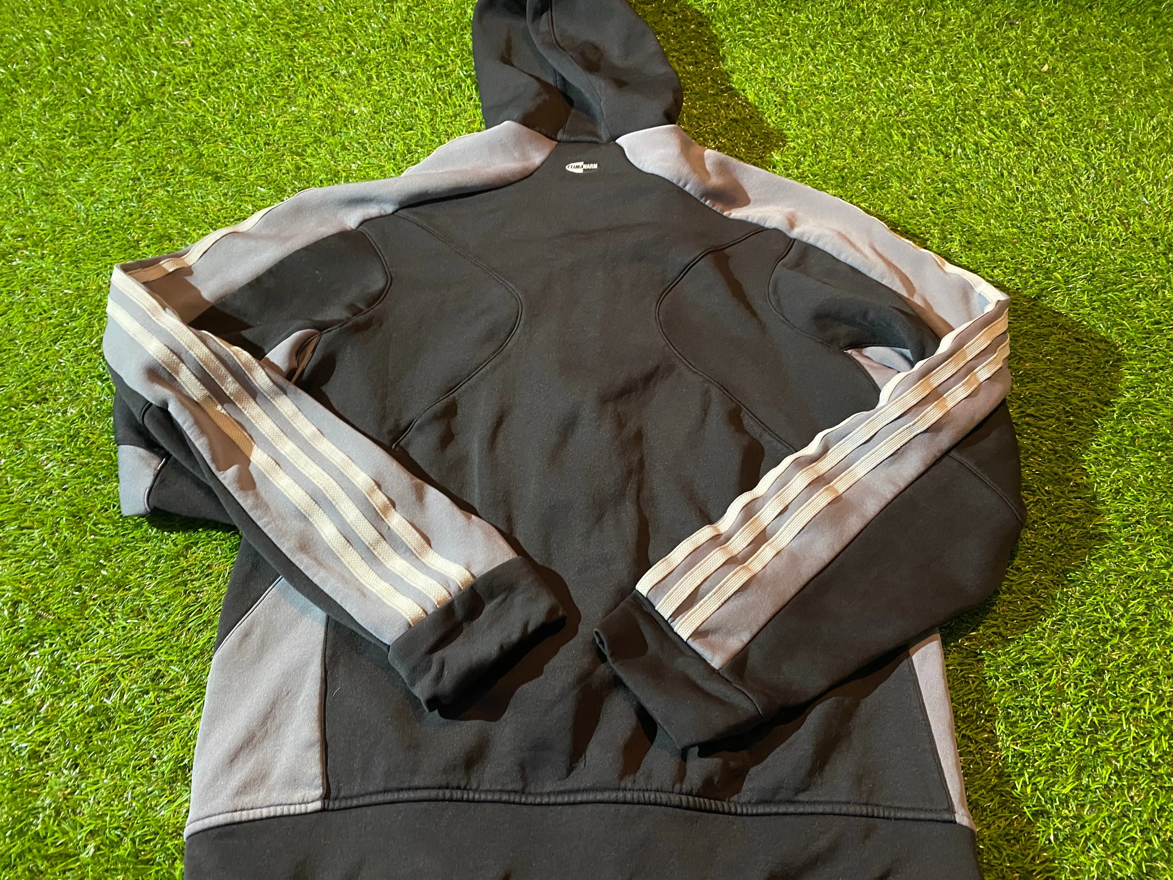 Adidas Climawarm 3 Three Stripes Small Mans Warm Single Layered Hoody / Hooded Jacket