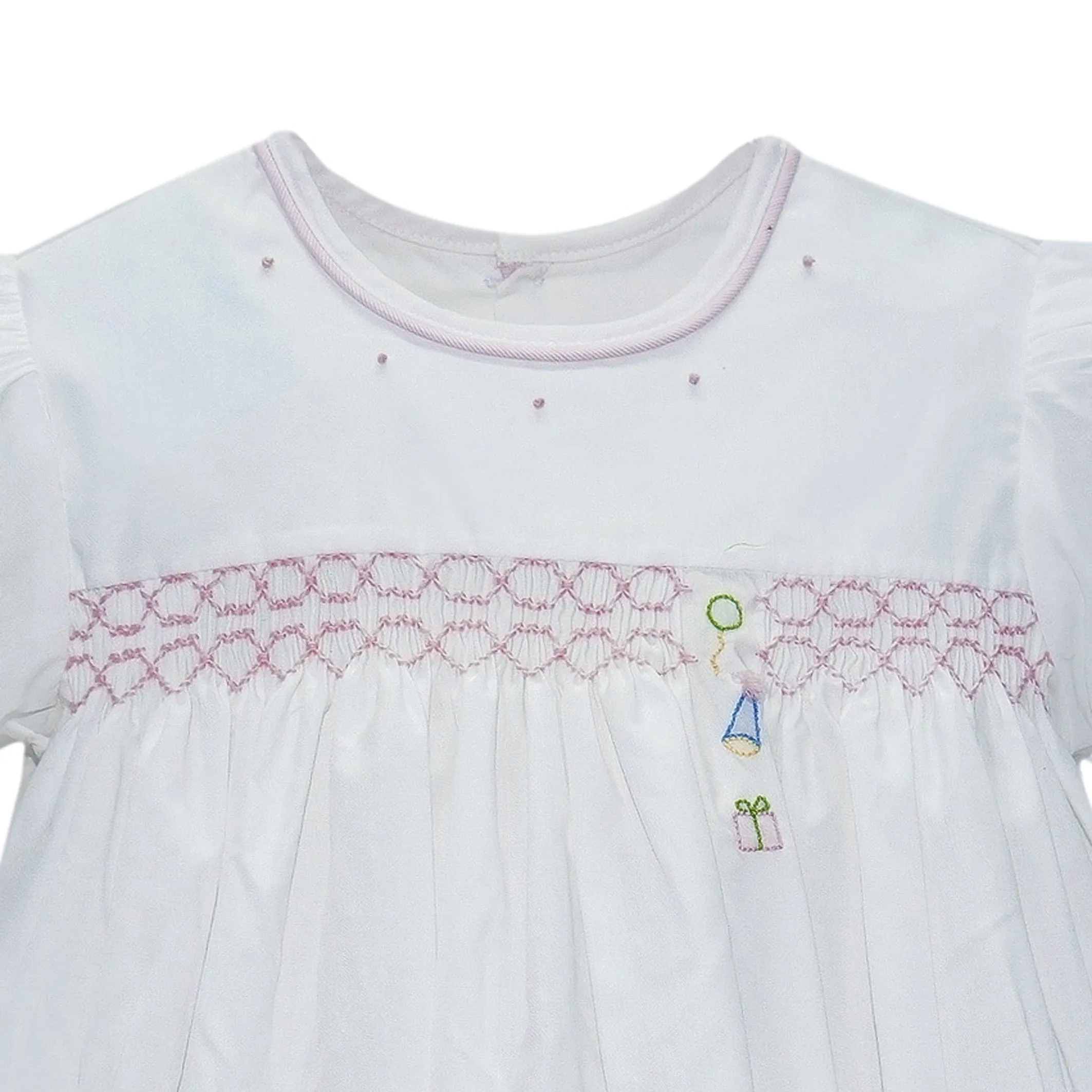 Balloon/Hat/Present Embroidered Dress