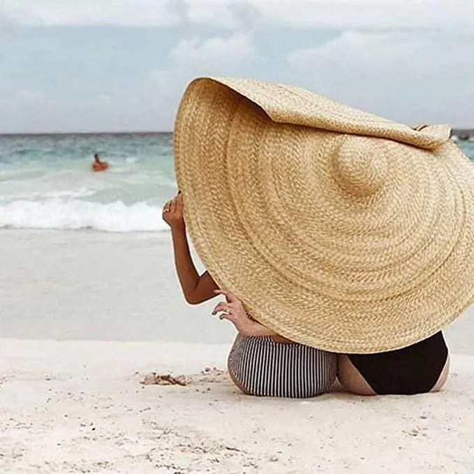 Beemer Straw Hat - 90 Cms -Beige