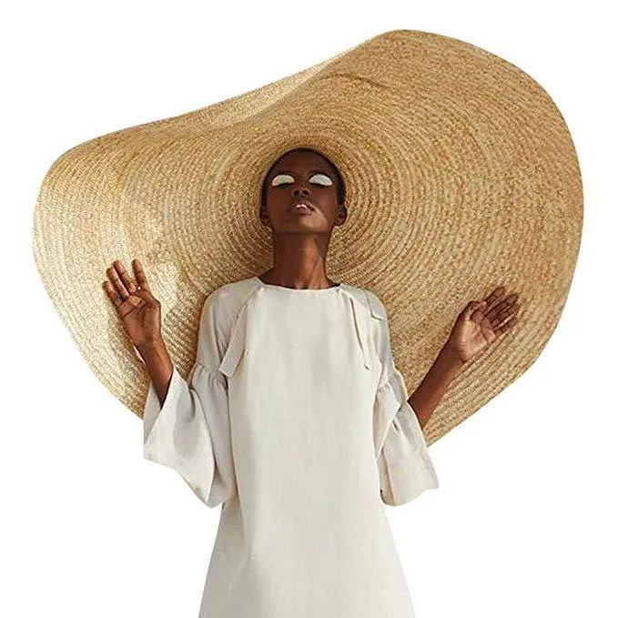 Beemer Straw Hat - 90 Cms -Beige