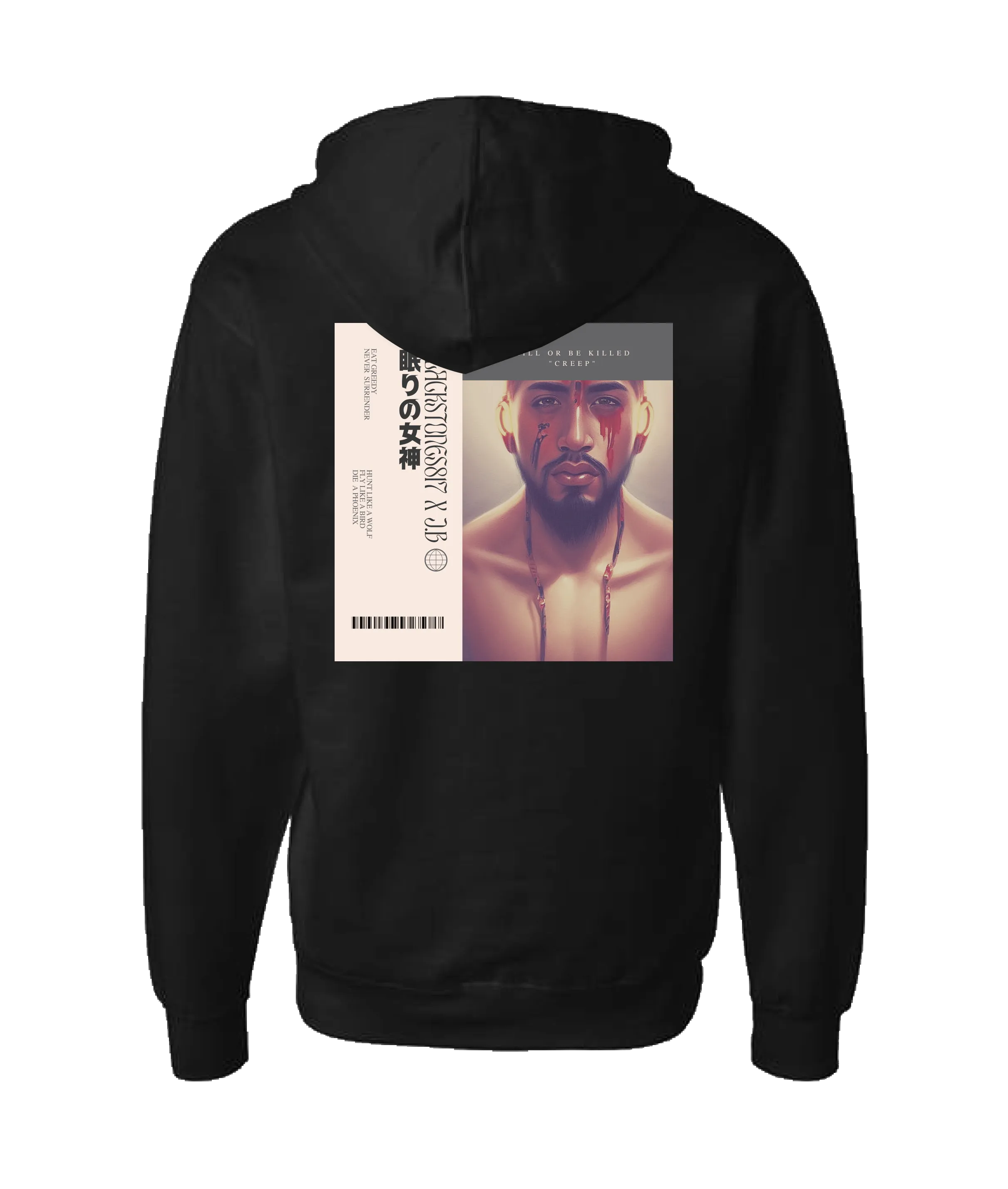 BlackStones817 - Kill or be Killed - Black Zip Up Hoodie