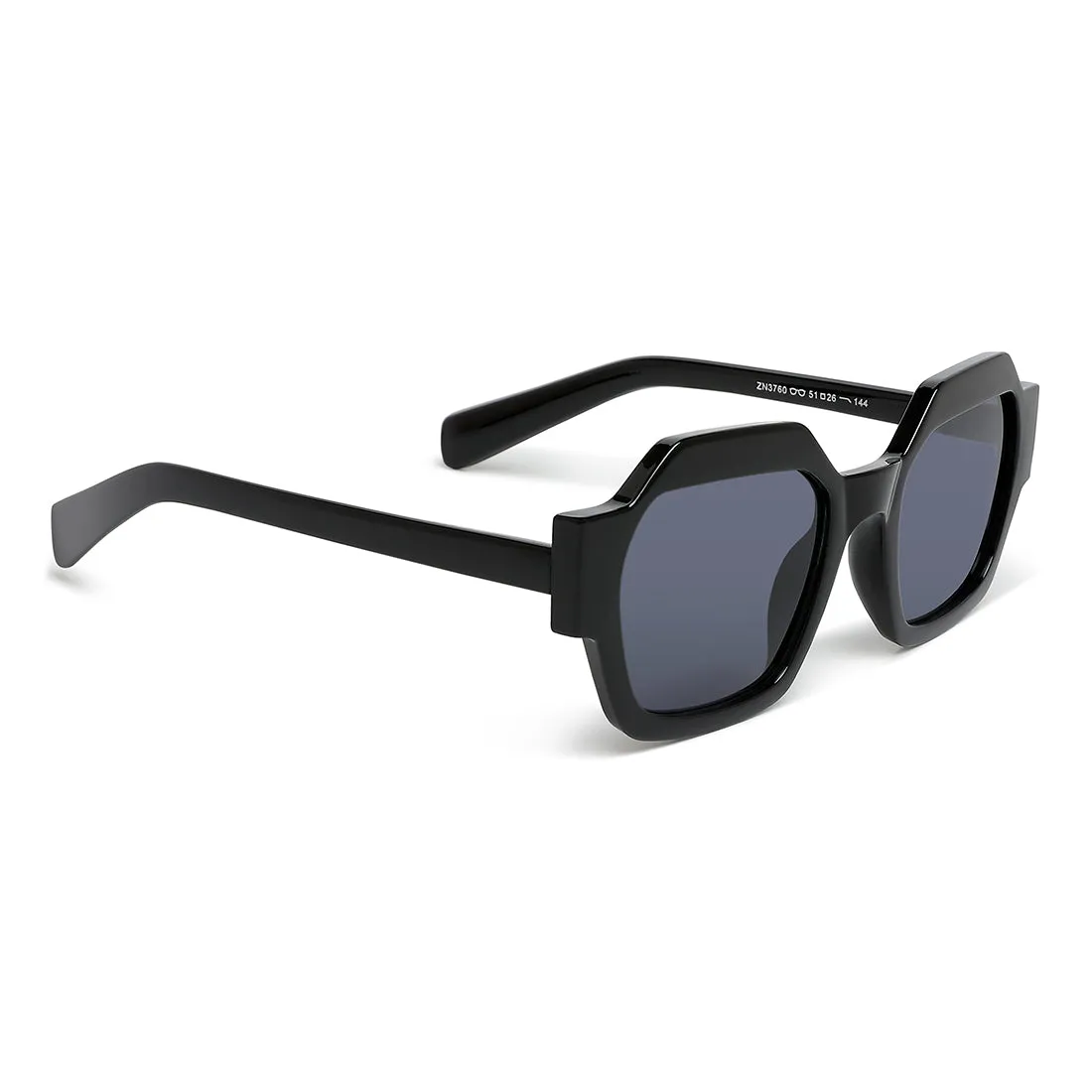 Bold Bevel Square Sunglasses