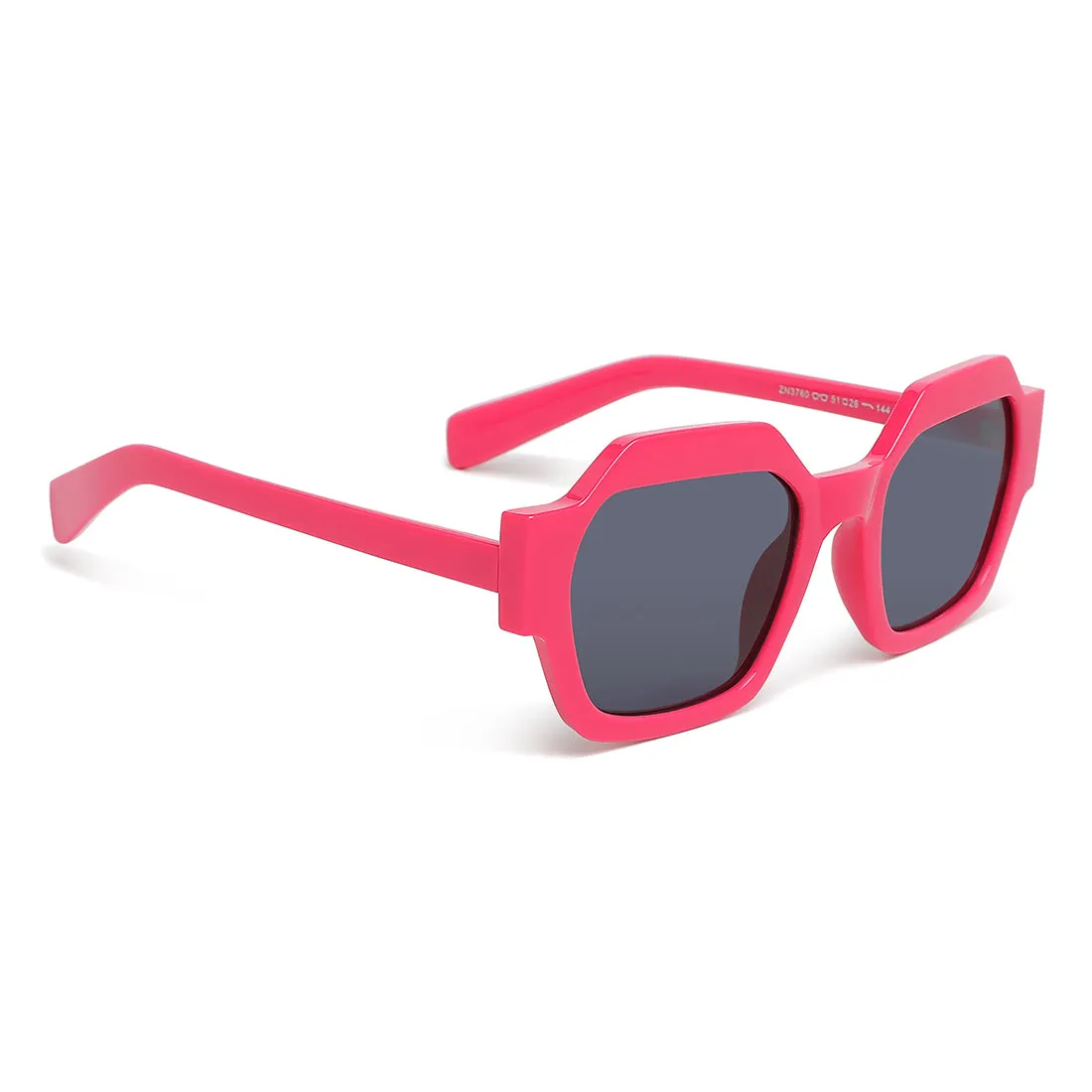 Bold Bevel Square Sunglasses