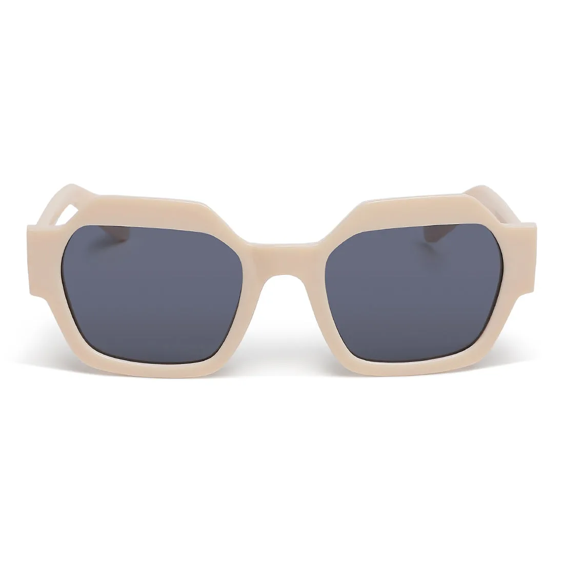 Bold Bevel Square Sunglasses
