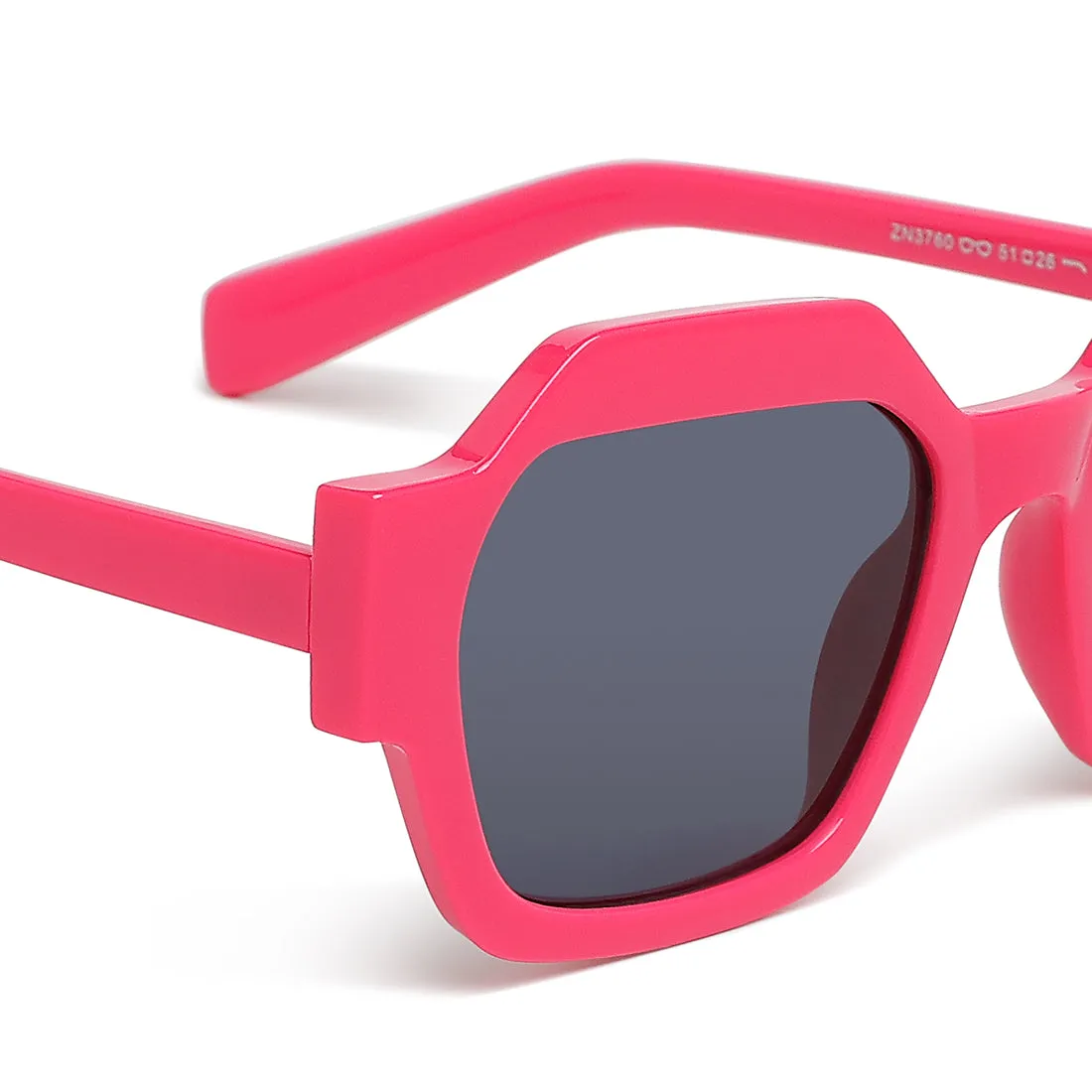Bold Bevel Square Sunglasses