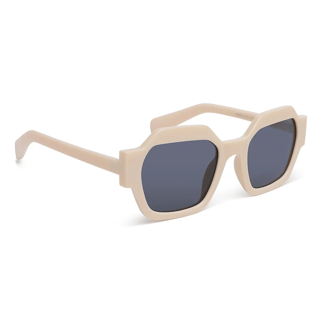 Bold Bevel Square Sunglasses