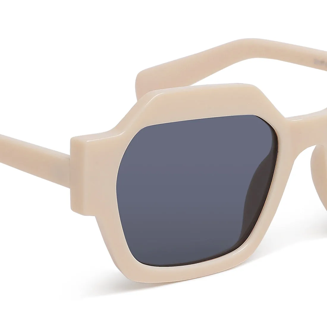 Bold Bevel Square Sunglasses