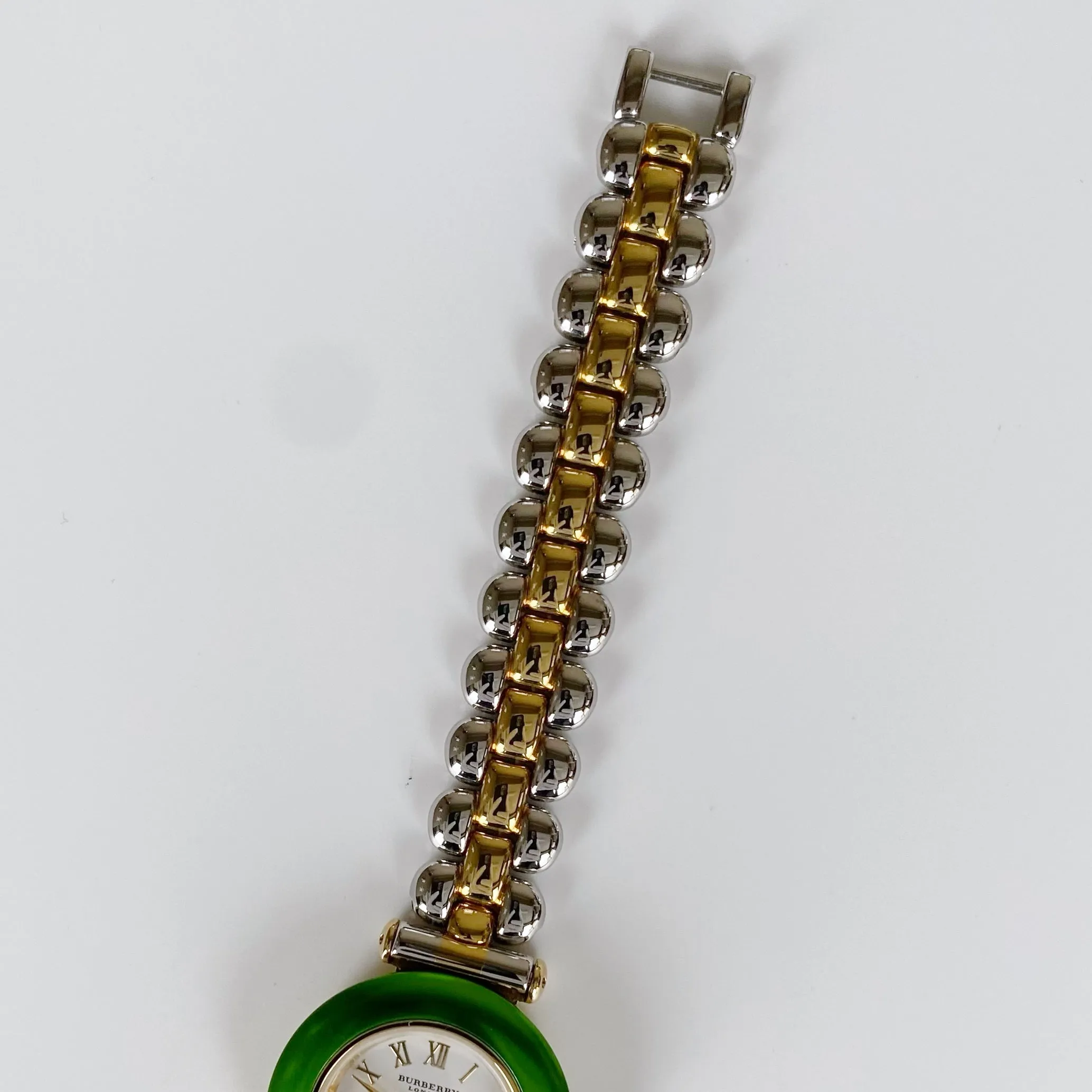 Burberry 1990s Interchangeable Bezel Watch with 7 bezels and case