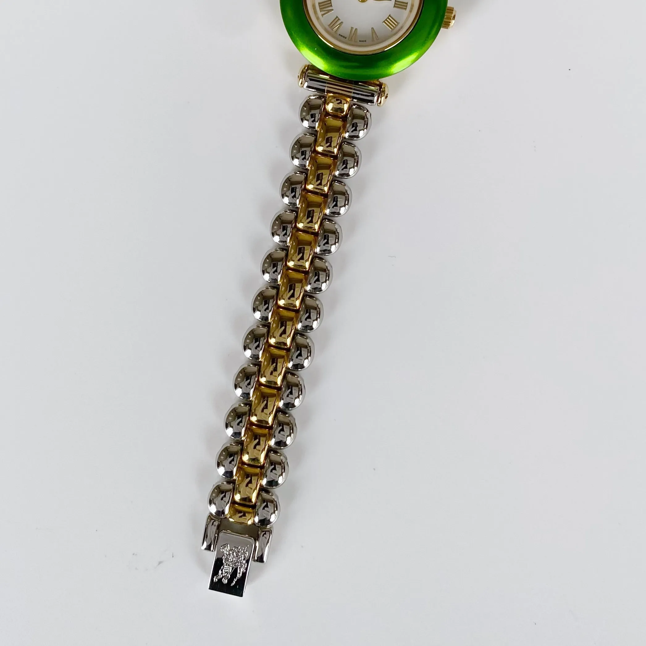 Burberry 1990s Interchangeable Bezel Watch with 7 bezels and case