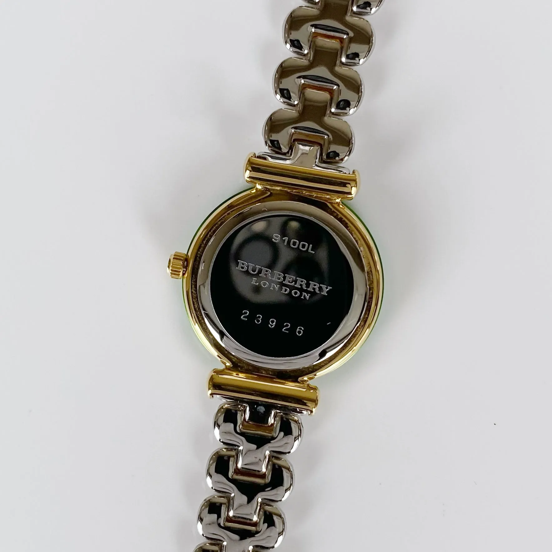Burberry 1990s Interchangeable Bezel Watch with 7 bezels and case
