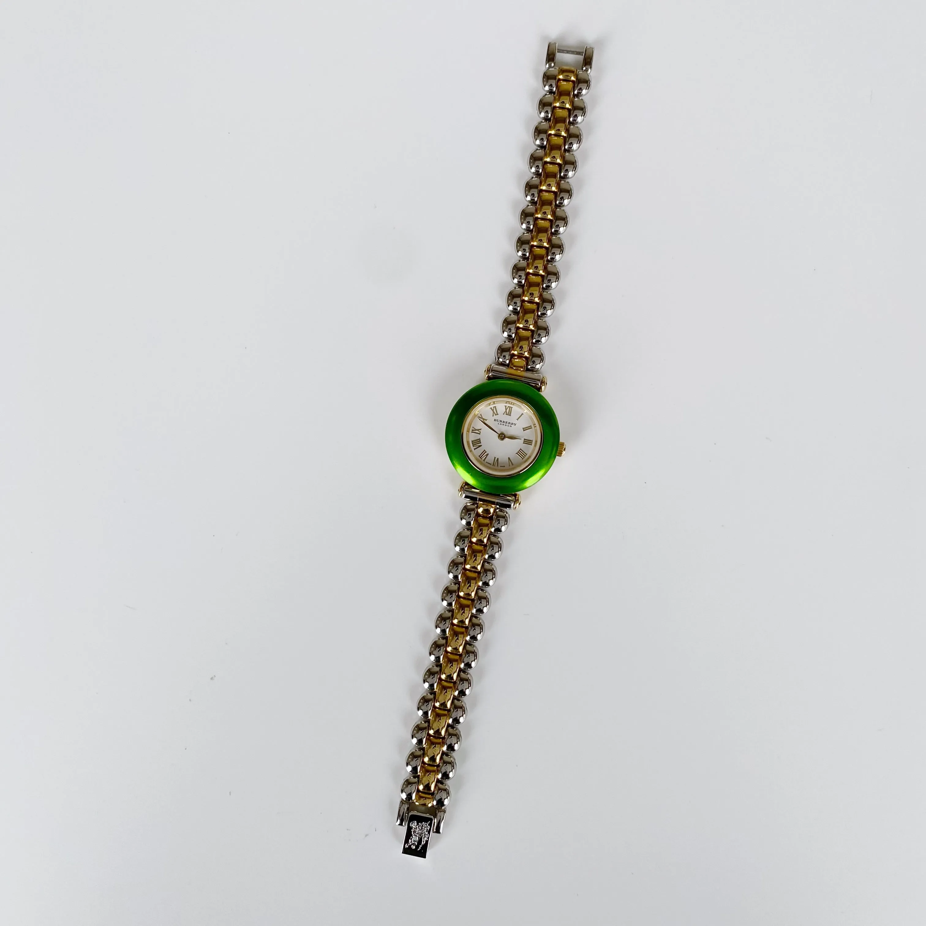 Burberry 1990s Interchangeable Bezel Watch with 7 bezels and case