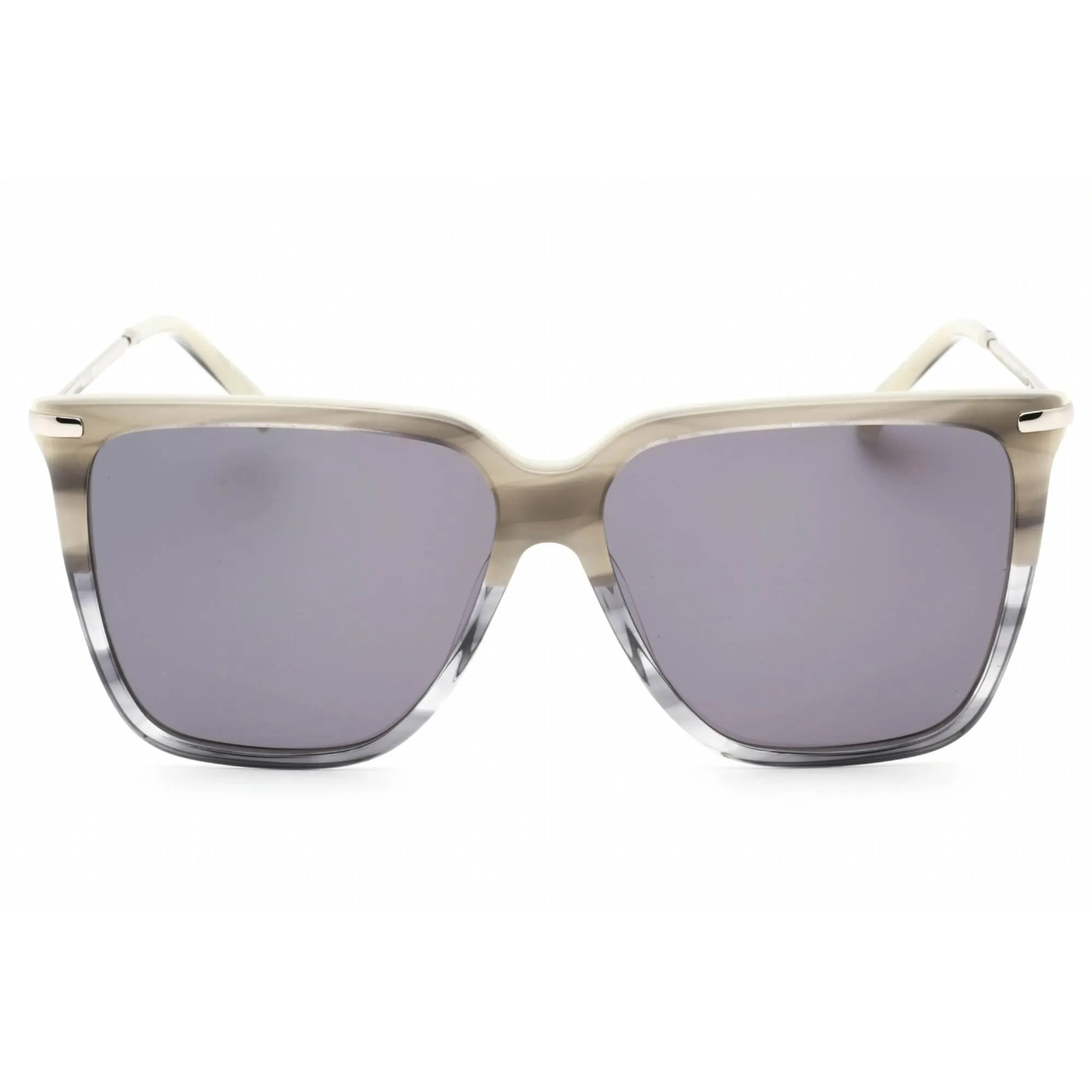 Calvin Klein Women's Sunglasses - Striped Grey Square Frame Violet Lens | CK22531S 023