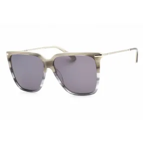 Calvin Klein Women's Sunglasses - Striped Grey Square Frame Violet Lens | CK22531S 023