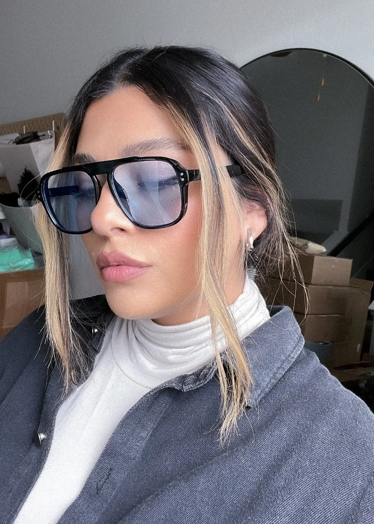 clear skies aviator sunglasses