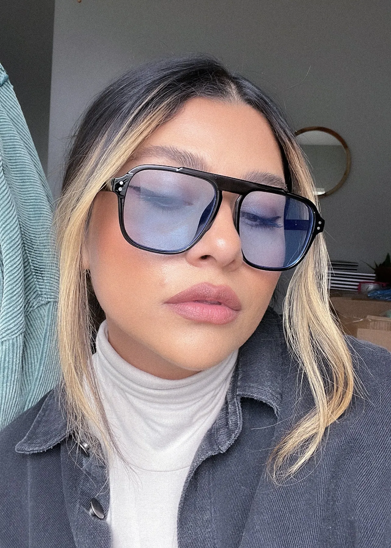clear skies aviator sunglasses