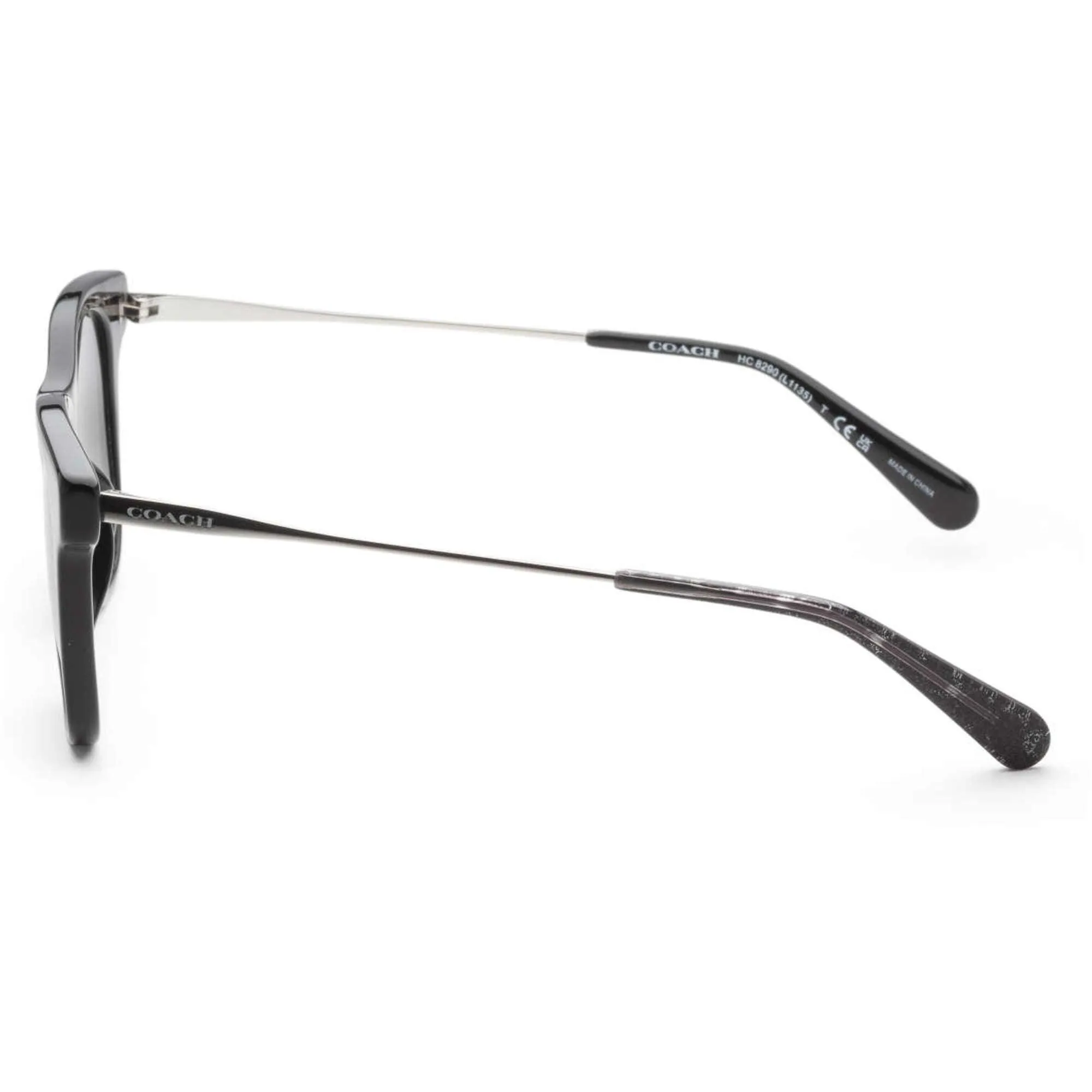 Coach Women's Sunglasses - Black Plastic Frame Dark Grey Lens | COACH 0HC8290 50028750