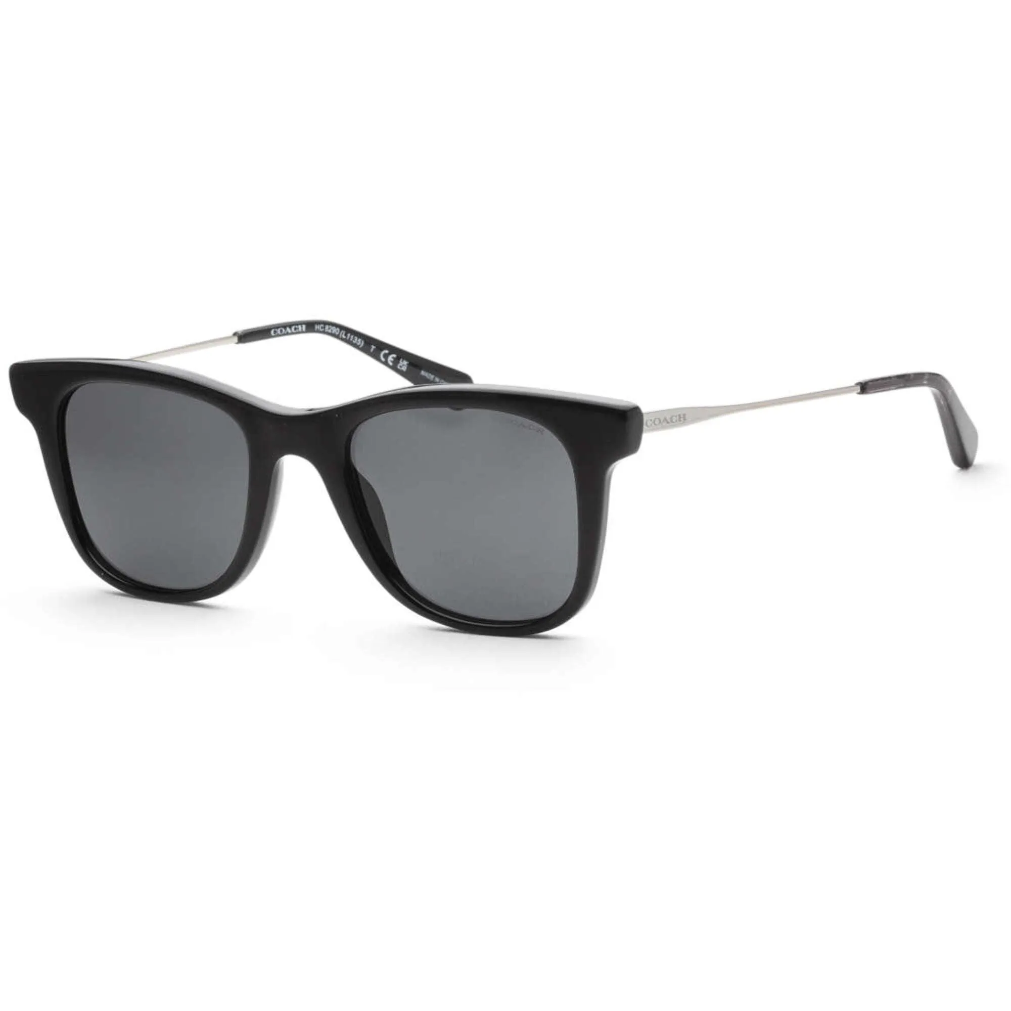 Coach Women's Sunglasses - Black Plastic Frame Dark Grey Lens | COACH 0HC8290 50028750
