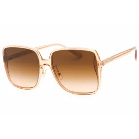 Coach Women's Sunglasses - Transparent Brown Plastic Full Rim Frame | 0HC8368D 556174