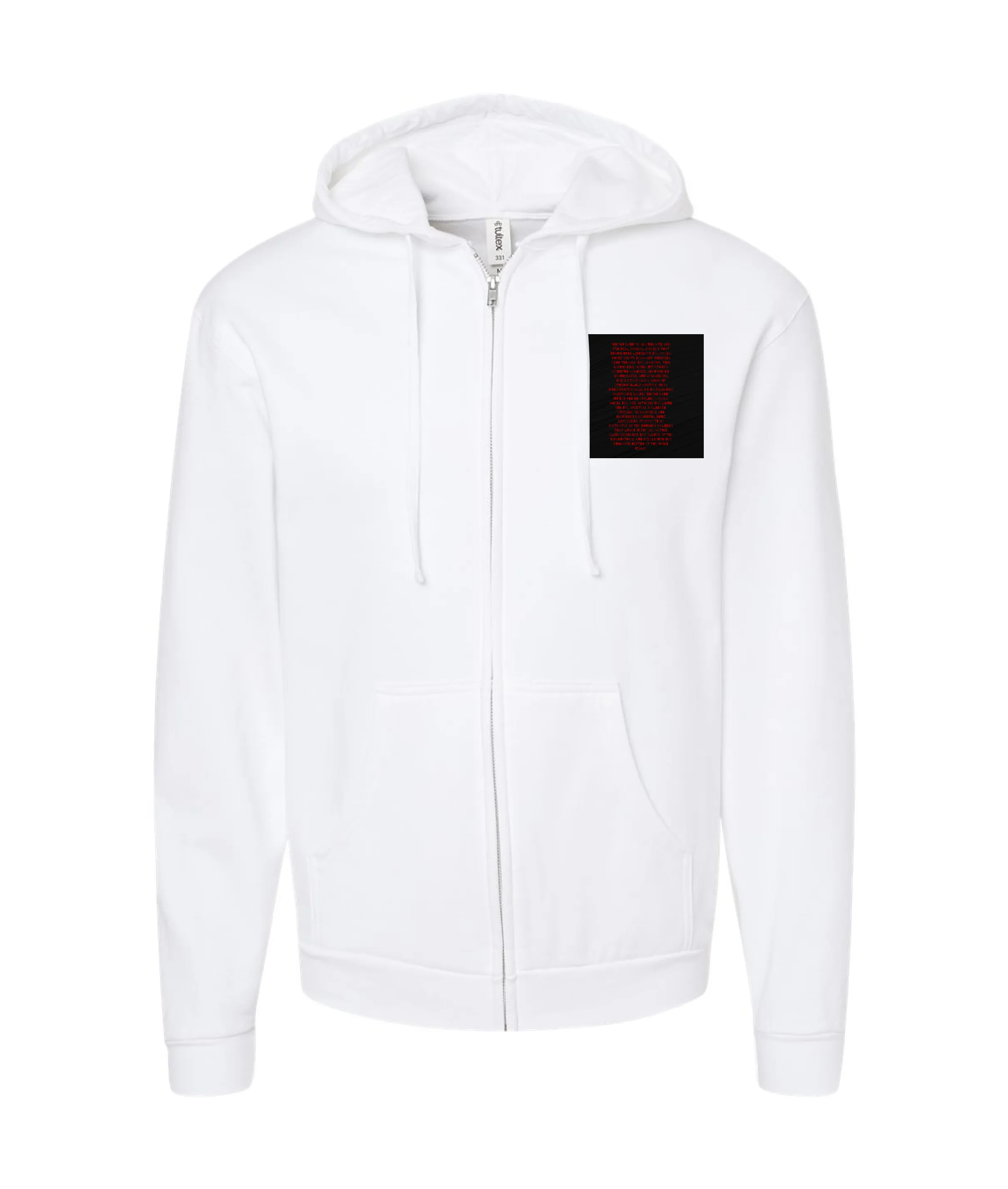 Conc3ept - Quote - White Zip Up Hoodie