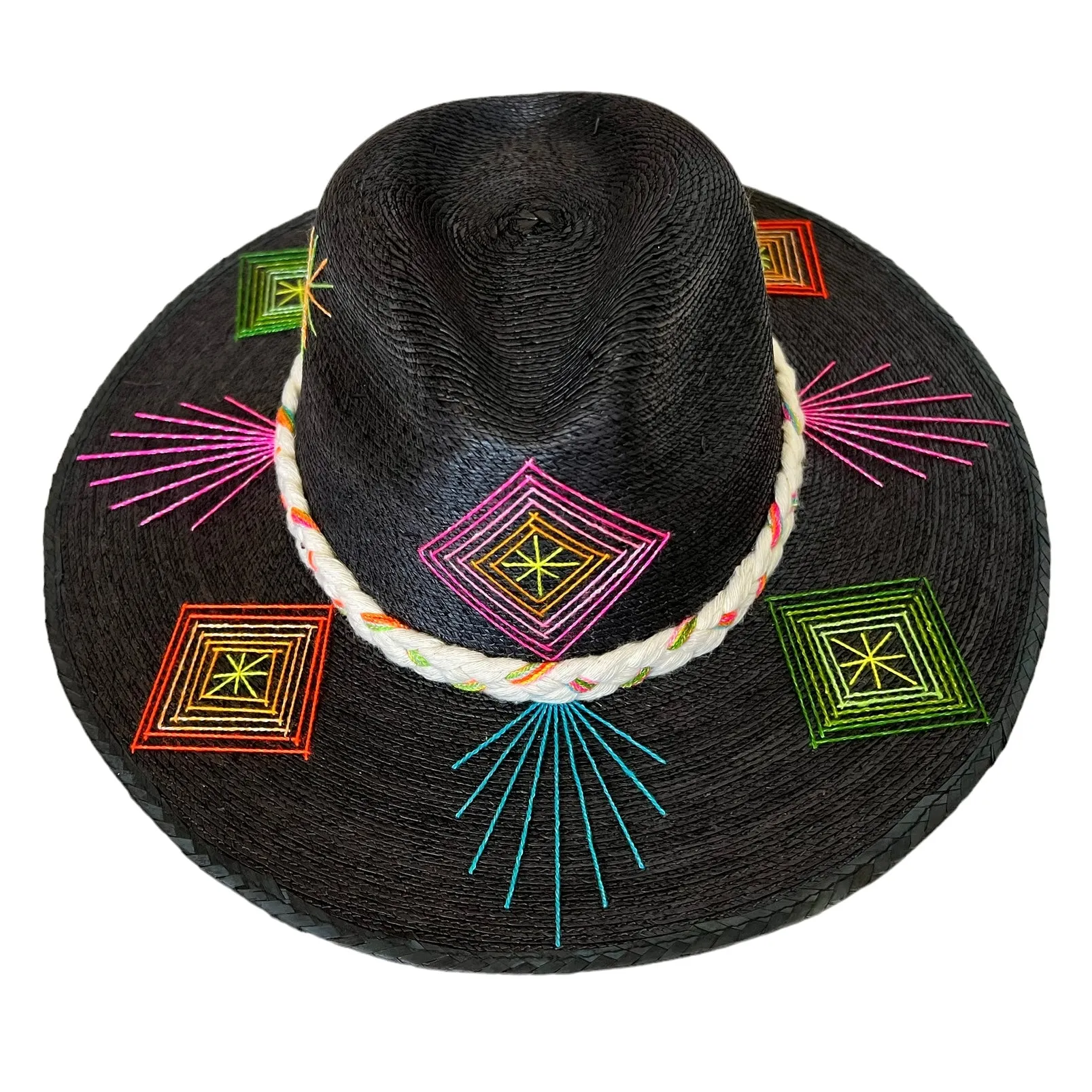 Corazon Playero Hat (Luanna Flora - Black)