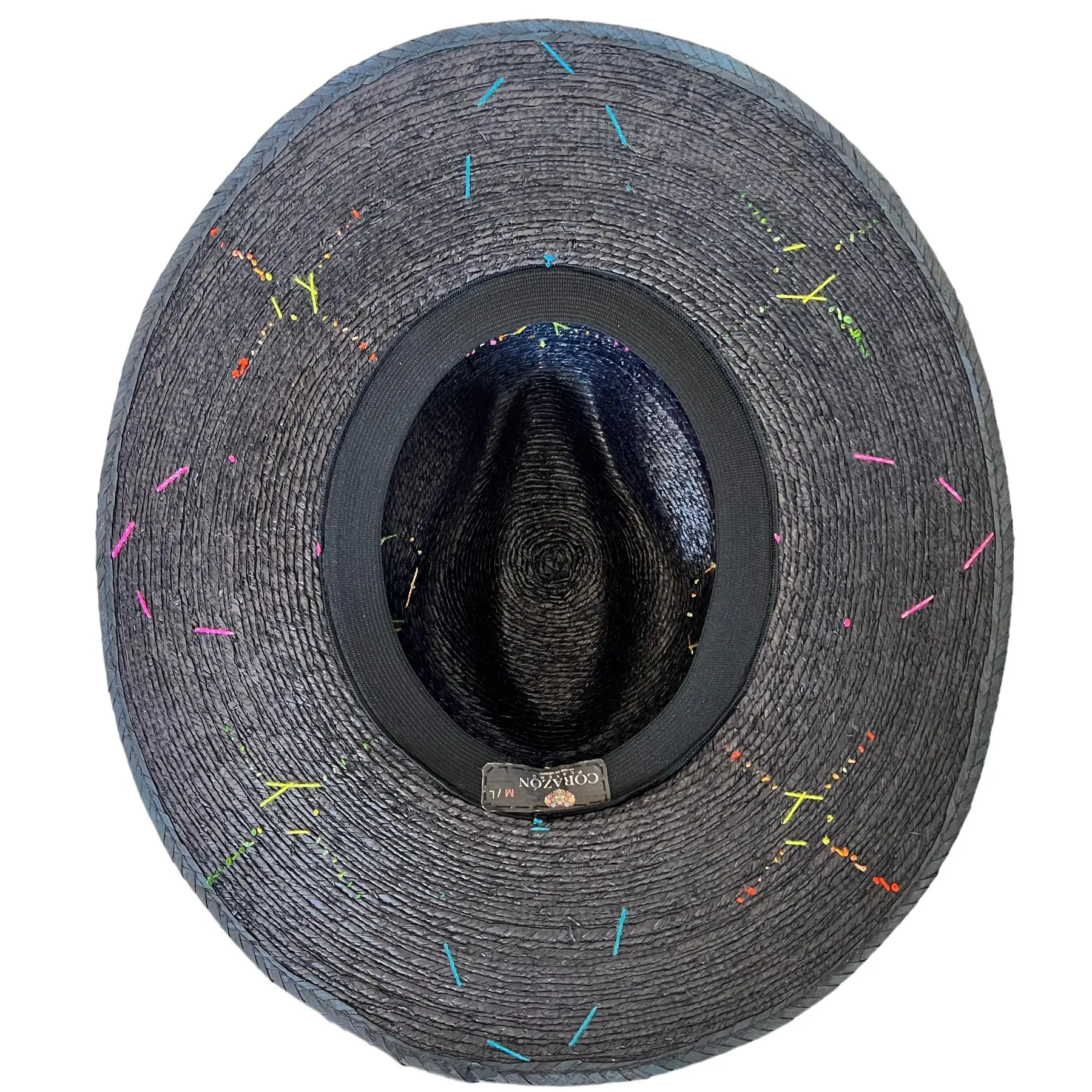 Corazon Playero Hat (Luanna Flora - Black)