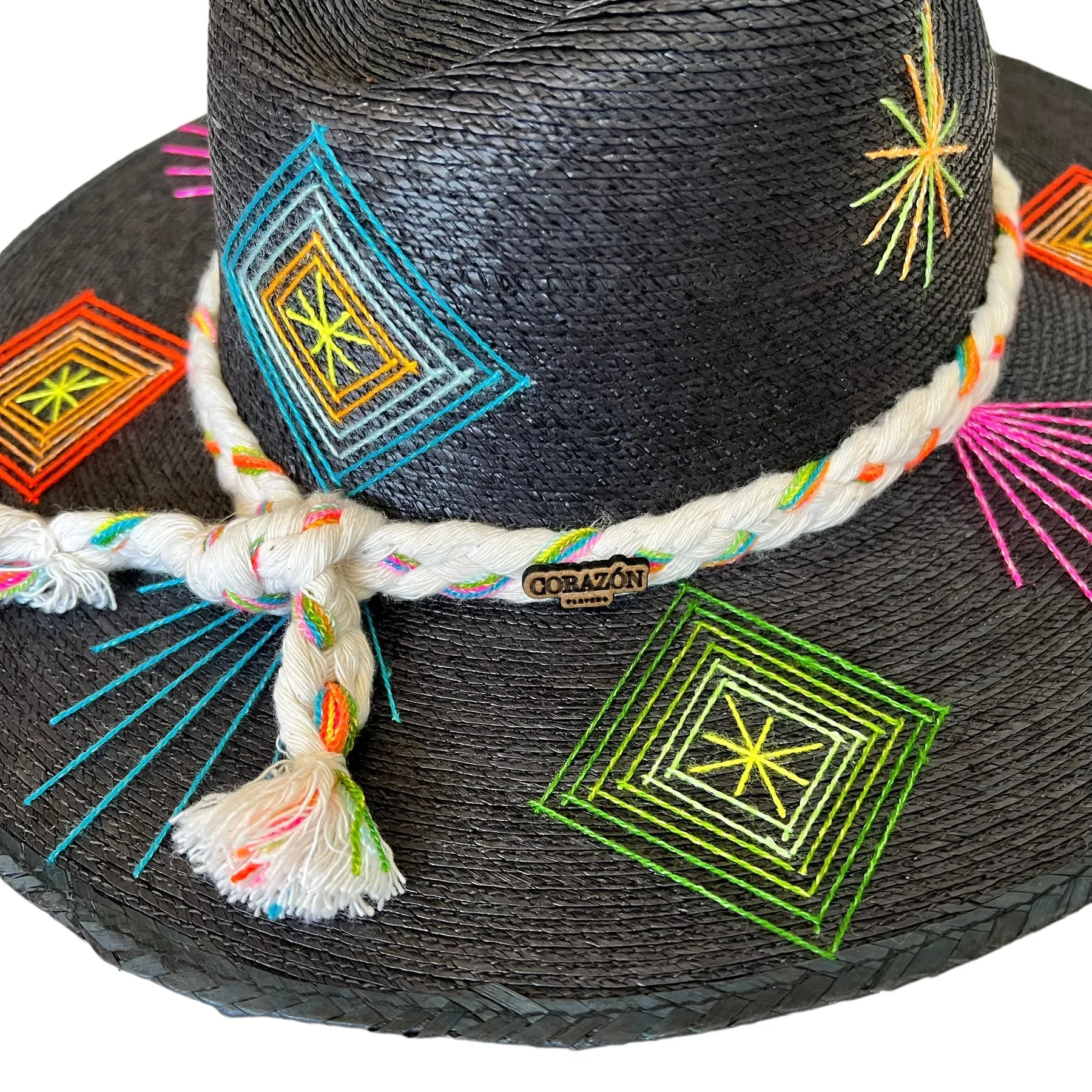 Corazon Playero Hat (Luanna Flora - Black)