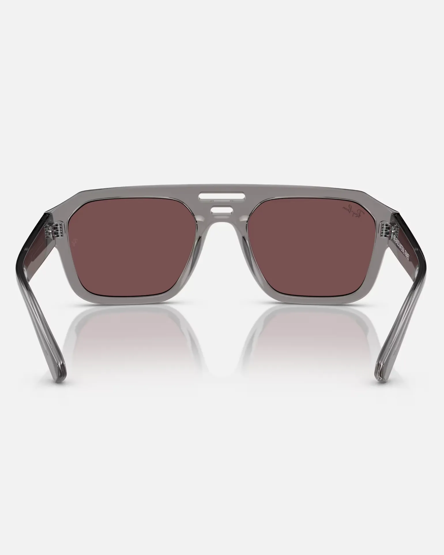 Corrigan Bio-Based Sunglasses in Polished Transparent Grey & Dark Violet Read