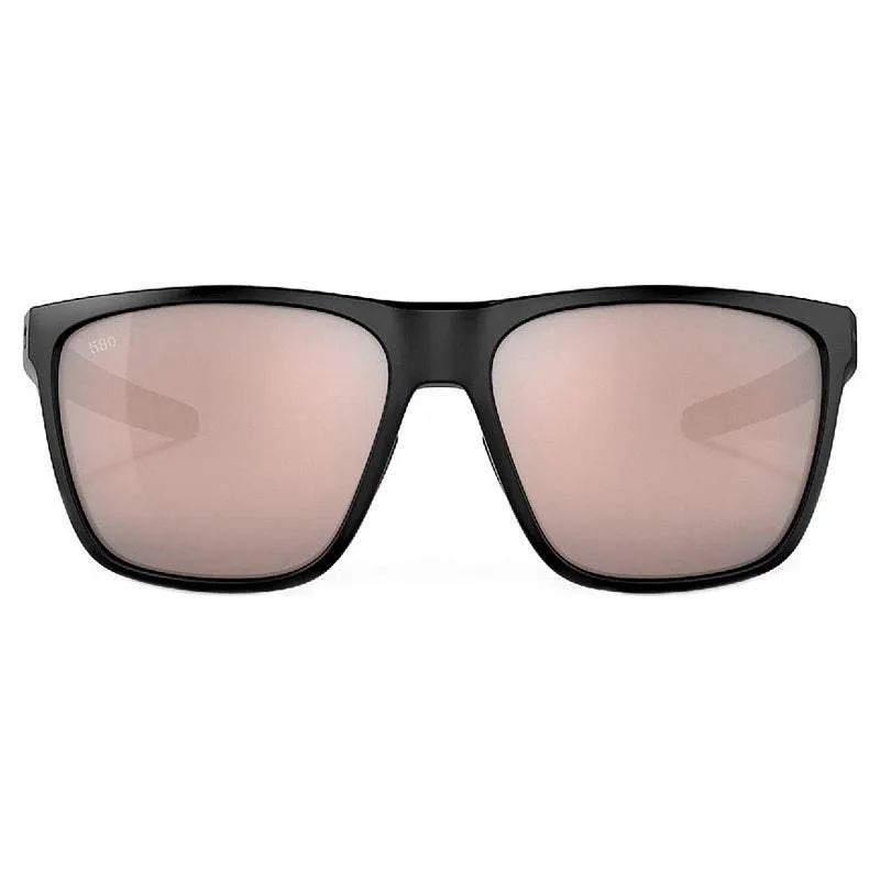 Costa Ferg XL Matte Black Sunglasses – Copper Silver Mirror 580G Lenses for High-Contrast Clarity and UV Protection