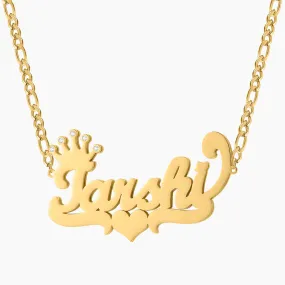 Crown Two Tone Necklace QN531