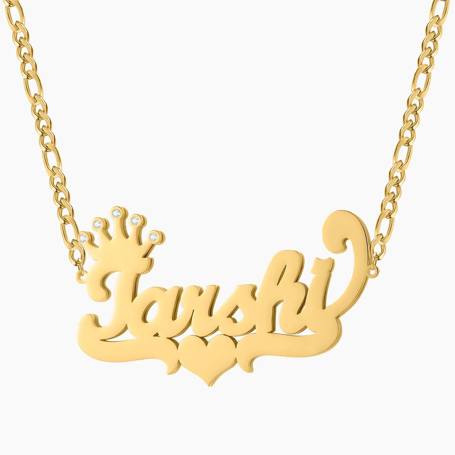 Crown Two Tone Necklace QN531