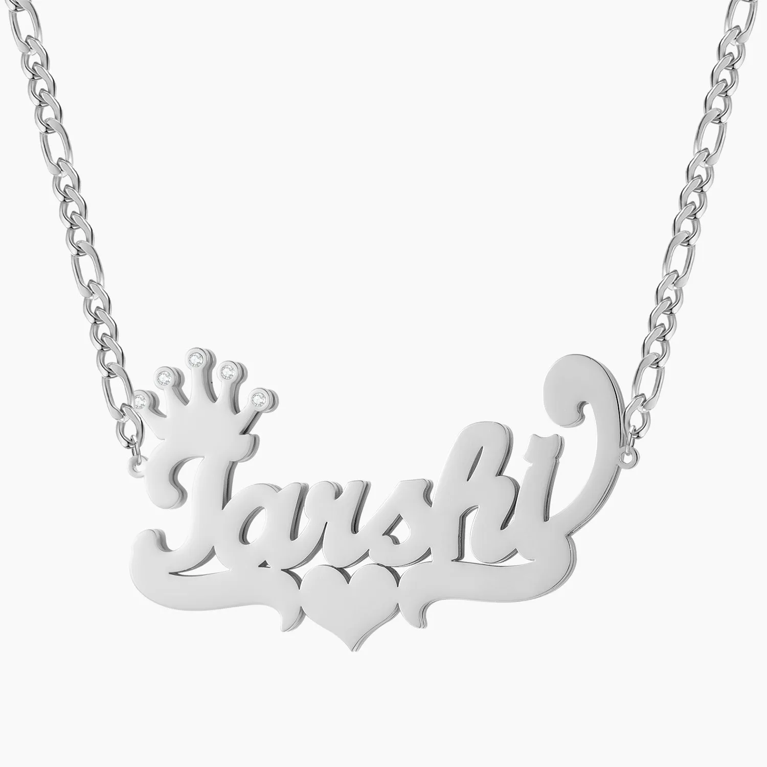 Crown Two Tone Necklace QN531