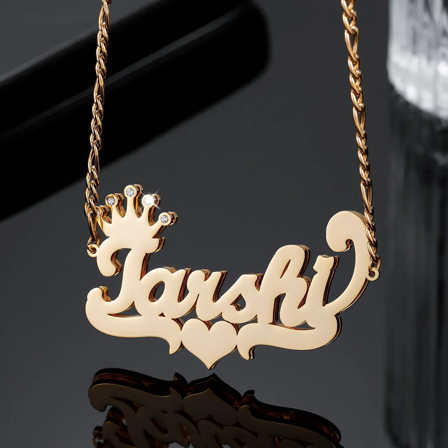 Crown Two Tone Necklace QN531