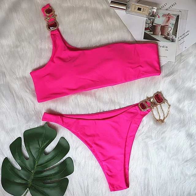 Crystal Diamond Bikini Swimwear