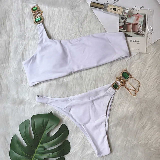 Crystal Diamond Bikini Swimwear