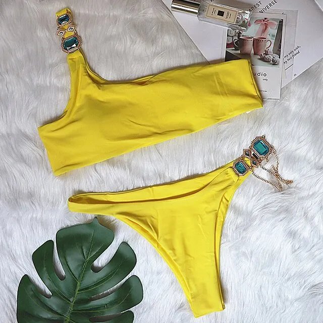 Crystal Diamond Bikini Swimwear