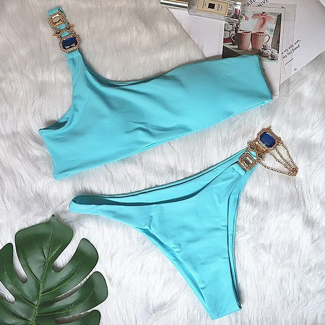 Crystal Diamond Bikini Swimwear