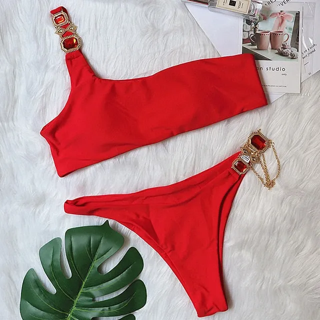 Crystal Diamond Bikini Swimwear