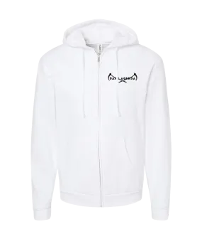 Dark Agenda - Red Goat - White Zip Up Hoodie