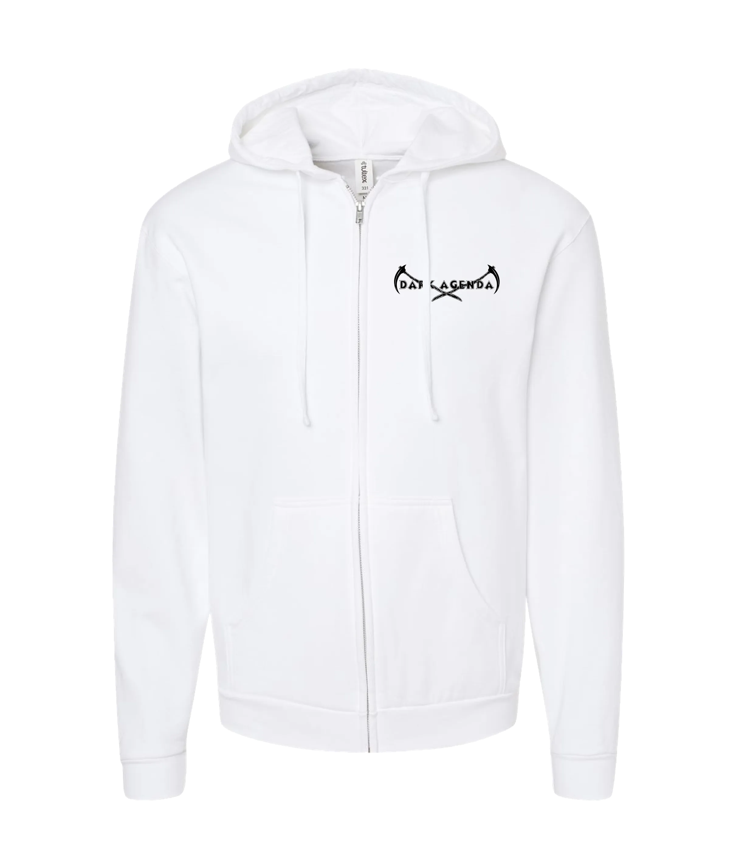 Dark Agenda - Red Goat - White Zip Up Hoodie