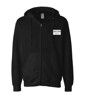 Discussions of Truth - TROTTIER - Black Zip Up Hoodie