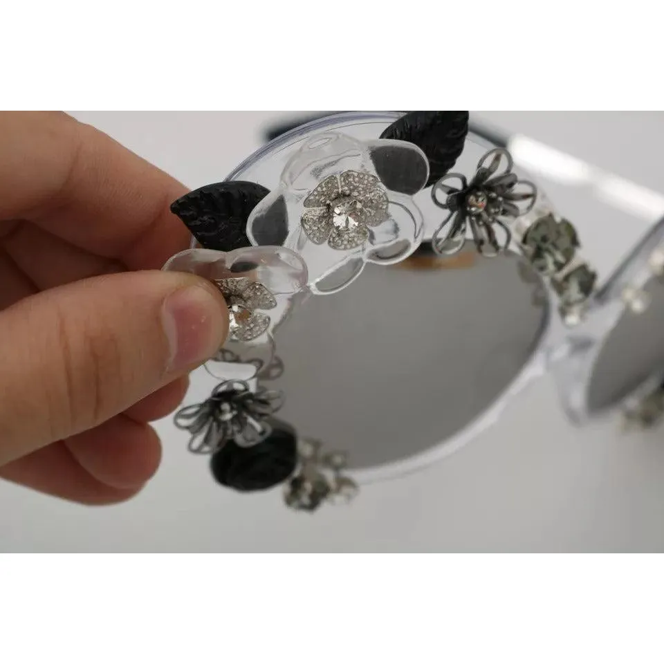 Dolce & Gabbana Transparent DG4292 Round Crystal Sunglasses