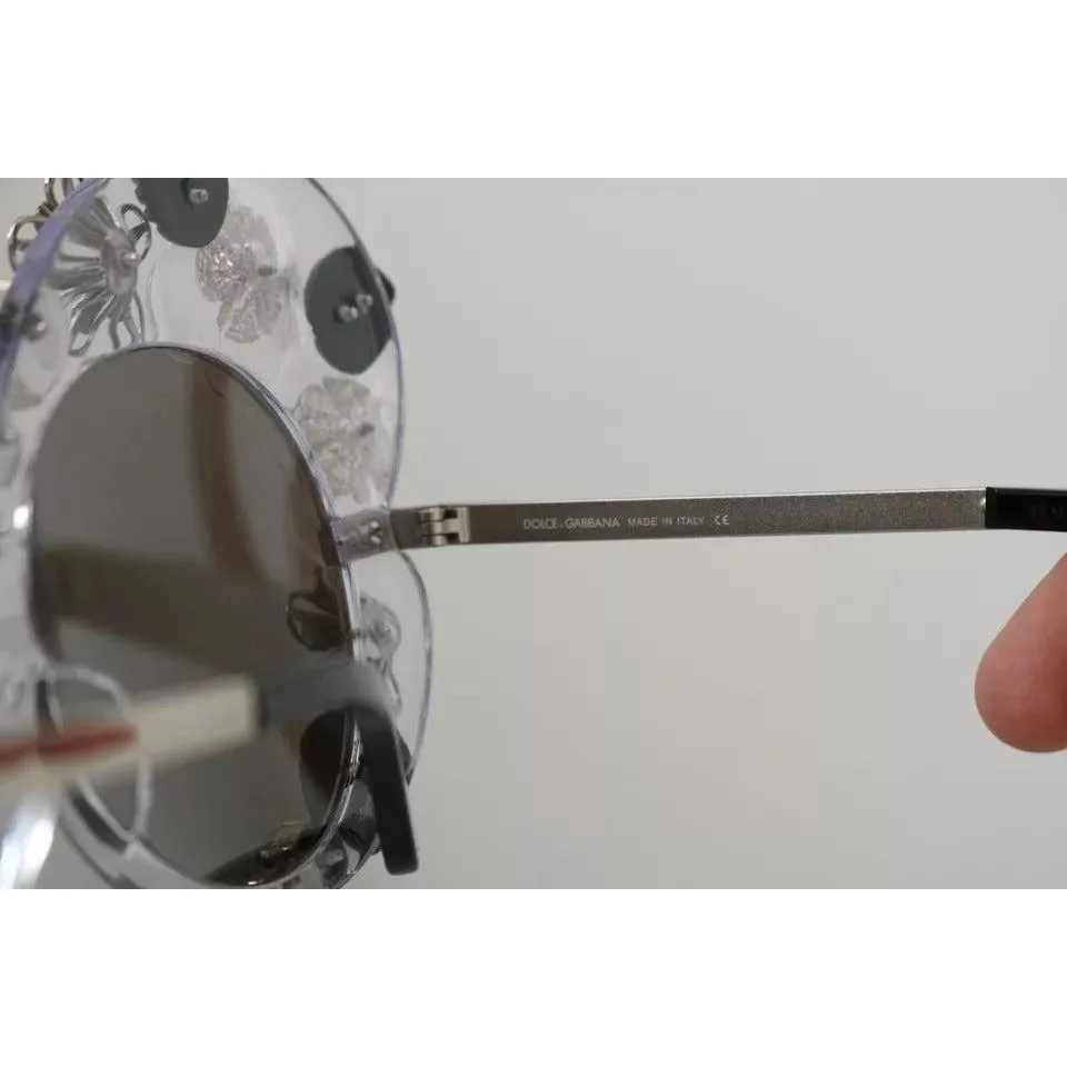 Dolce & Gabbana Transparent DG4292 Round Crystal Sunglasses