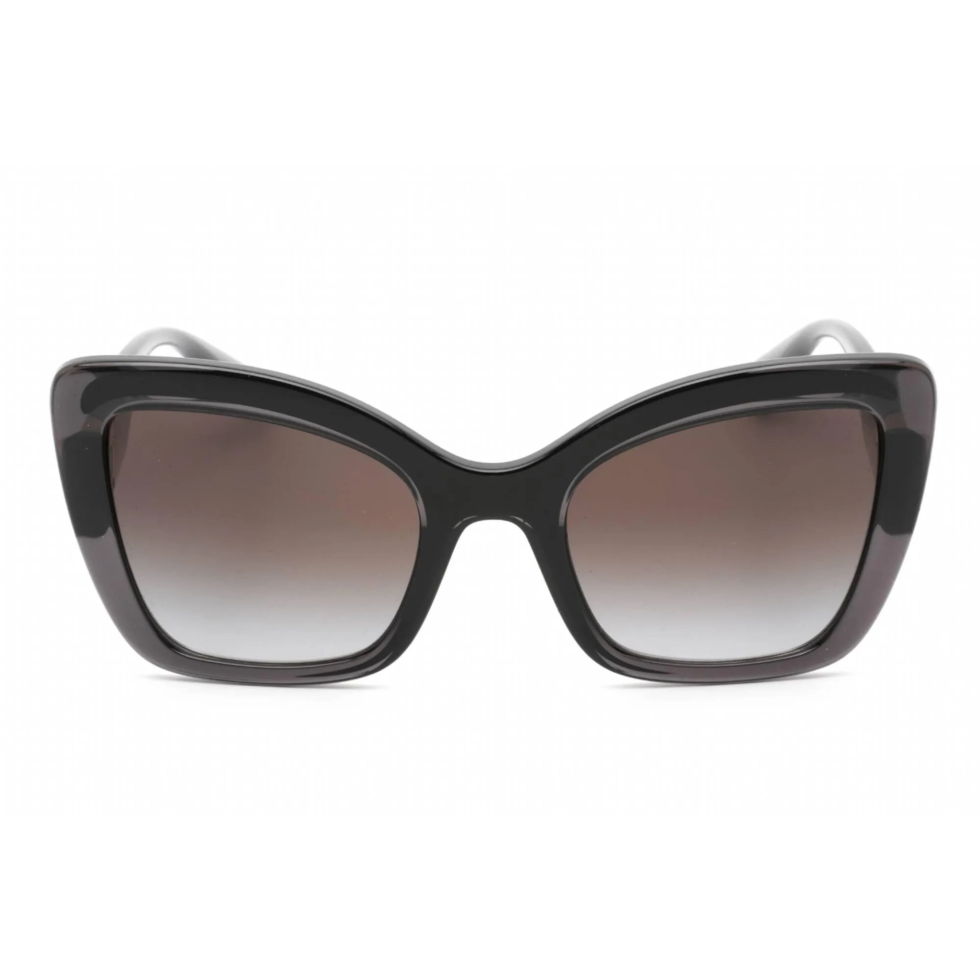 Dolce & Gabbana Women's Sunglasses - Transparent Grey/Black Cat Eye | 0DG6170 32578G