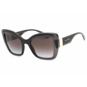 Dolce & Gabbana Women's Sunglasses - Transparent Grey/Black Cat Eye | 0DG6170 32578G